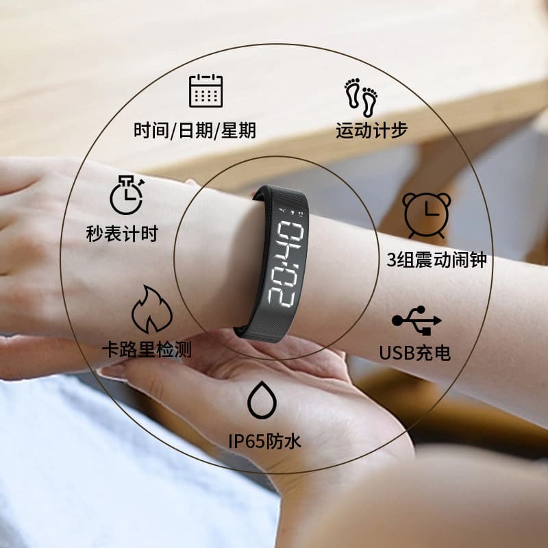 T5C Smart Watch Fd68S Smart Bracelet Round Screen Color Screen Music Weather Step Counter Sports Bracelet